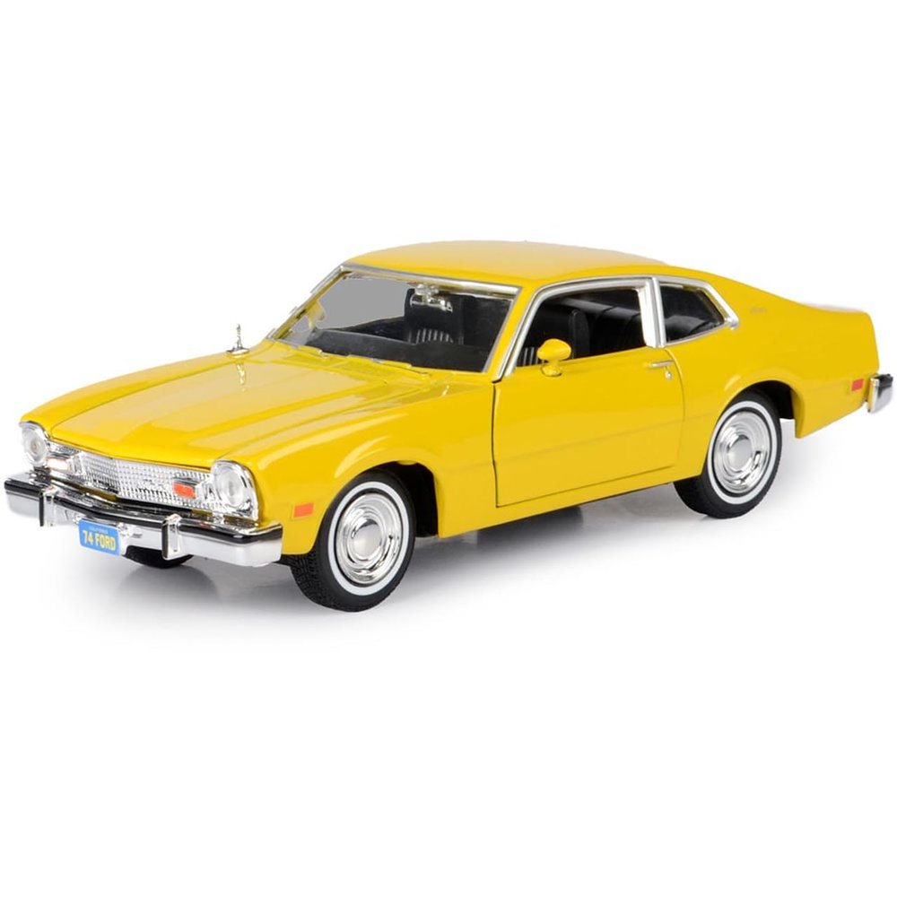 1974 Maverick Yellow Forgotten Classics 1/24 Diecast Model Car by Motormax 79042y