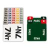 Baron Barclay Symmetrical Replacement Bidding Cards for Bridge Boxes - Set of 4 - Refills for Bidding Devices view 2