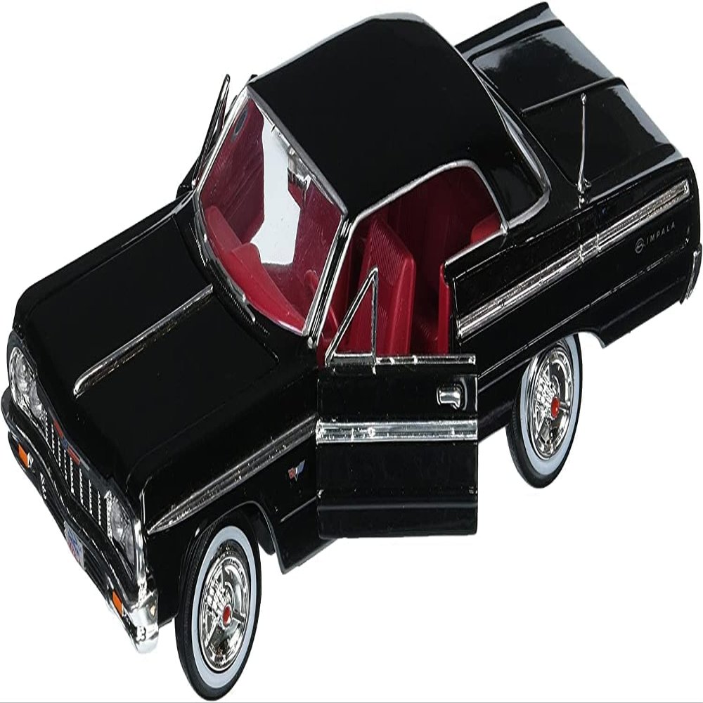 1964 Chevy Impala Black with Red Interior 1/24 Diecast Model Car by Motormax 73259bk
