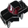 1964 Chevy Impala Black with Red Interior 1/24 Diecast Model Car by Motormax 73259bk view 1