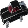 1964 Chevy Impala Black with Red Interior 1/24 Diecast Model Car by Motormax 73259bk view 2