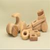 Free Shipping Natural Wooden Car - Constructor Classic with Trailer, BT25 : Eco-Friendly Gift with Montessori and Waldorf Educational Influence Lotes Toys Baby Gift view 4