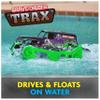 Monster Jam, Official Grave Digger Trax All-Terrain Remote Control Outdoor Vehicle, 1:15 Scale, Kids Toys for Boys and Girls Ages 4 and up view 3