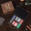 Personalized Poker Chip Set with Leather Case and Cigar Holding Glass view 4