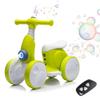6V Electric Baby Balance Bike for 1 Year Old Boys Girls Ride on Toys 12-48 Months Toddler Balance Bike, 4 Wheels Kids First Bike with Remote Control First Birthday Gifts- Cyan view 1