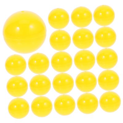 Alipis Fillable Raffle Balls Plastic Balls 50pcs Bingo Balls with No Number Vending Machine for Party Favors Prizes Toys Yellow