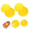 Alipis Fillable Raffle Balls Plastic Balls 50pcs Bingo Balls with No Number Vending Machine for Party Favors Prizes Toys Yellow view 3