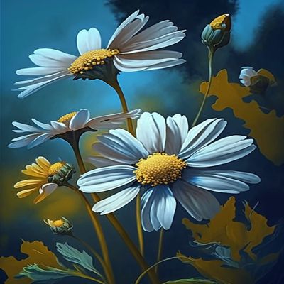 1000 Pieces of Puzzle, Flowers for Children and Adults, Beautiful Wild Flowers, Wooden Puzzle 75x50 cm