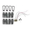 DAYUDDRICAR Drone Propeller Kit, for 4D V13 RC Foldable Drone Spare Parts Propeller Props Blade Guard with Motor Engine Gears Kit Replacement for 4D V13 RC Foldable Drone Quadcopter Accessories view 1