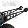 hopsupRC RC Carbon Adjustable Wheelie Bar Kit Tail Wheel Head up Wheel Upgrades Part for 1/10 Slash,Rustler,Bandit,Stampede VXL 2WD,Carbon Adjustable Wheelie Bar w/Mount Hops Up, Black view 3