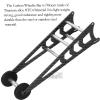 hopsupRC RC Carbon Adjustable Wheelie Bar Kit Tail Wheel Head up Wheel Upgrades Part for 1/10 Slash,Rustler,Bandit,Stampede VXL 2WD,Carbon Adjustable Wheelie Bar w/Mount Hops Up, Black view 4