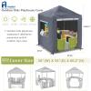 Hadisi Outdoor Kids Playhouse Cover,600D Heavy Duty Waterproof Play House Covers,56" W x 56" D x 60" H,Suitable for All Around Playtime Patio with Canopy Playset -Grey view 2