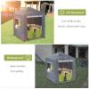 Hadisi Outdoor Kids Playhouse Cover,600D Heavy Duty Waterproof Play House Covers,56" W x 56" D x 60" H,Suitable for All Around Playtime Patio with Canopy Playset -Grey view 3