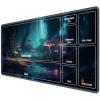 JANENFNA for TCG Playmat with Card Zones 24 x 14 inches Mousepad Compatible for MTG Trading Card Game Play Mats Smooth Rubber Surface Play Mat, Mushroom A view 1