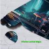 JANENFNA for TCG Playmat with Card Zones 24 x 14 inches Mousepad Compatible for MTG Trading Card Game Play Mats Smooth Rubber Surface Play Mat, Mushroom A view 3