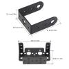 DiGiYes 2 Sets Pan Tilt Servo Mount Bracket Aluminum Alloy for MG995 MG996R S3003 / U-Shaped L-Shaped Steering Gear Robot Car Boat view 2
