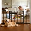 Babelio Extra Wide Baby/Dog Gate PressGuard P7, 29-55" Auto Close for The House and Doorway, Safety Pressure Mounted Pet Door, NO Need Tools and Drilling, Black view 1