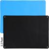 Poen 2 Pcs 41 x 29 Inch Felt Board Toddlers Flannel Board Stories Felt Stories Activities Play Kits for Preschool Classroom Wall Hanging Boys Girls Birthday Gifts Homeschooling Activity, Blue, Black view 1