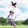 120FT Zip Lines for Kids and Adults Outdoor, Zipline Kits for Backyard Up to 330 Lbs, Kids Zip Line Kit for Backyard with Swing Seat, Spring Brake and Safety Harness Christmas and Birthday Gifts view 4