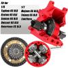 RCHuiWow RC Gearbox Case Upgrades Part for 1/8 Kraton,Senton,Outcast,Typhon,1/7 Arrm a Mojave,Limitless,Alloy Aluminum Diff Housing Gearbox Case w/ 43T Main Gear,Red view 2