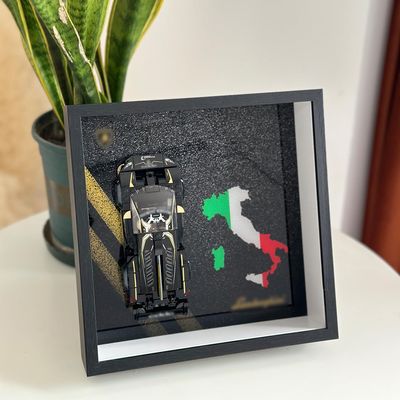 iLuane Display Wallboard for 76899 Building Set, Adult Collectibles Wall Mount, Home or Office Dcor (No Car Included)