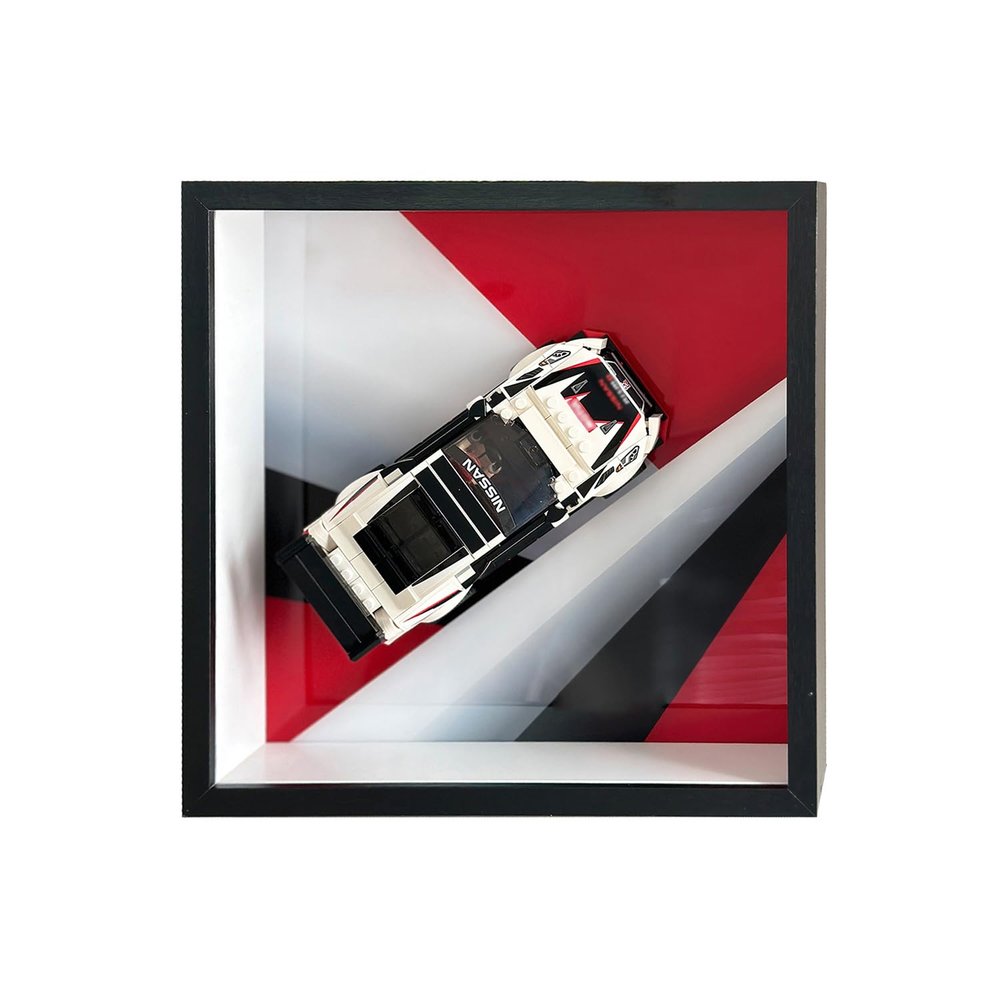 iLuane Display Wallboard for Champions 76896 Building Set, Adult Adult Collectibles Wall Mount, Home or Office Dcor (No Car Included)