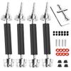 RCMYou Drive Shaft CVD Upgrades Part Axles for 1/10 Big Rock V3 3S BLX 4x4 4WD,4Pcs Front Rear Driveshafts for New Big Rock V3,RC Car Model #ARA4312V3,Black (More Power) view 1
