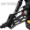 RCMYou Drive Shaft CVD Upgrades Part Axles for 1/10 Big Rock V3 3S BLX 4x4 4WD,4Pcs Front Rear Driveshafts for New Big Rock V3,RC Car Model #ARA4312V3,Black (More Power) view 3