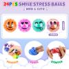 24Pack Fidget Stress Balls for Adults, Bulk Squishy Balls, Stress Relief Ball, Party Favors, Birthday Gift, Goodie Bag Stuffers view 2