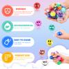 24Pack Fidget Stress Balls for Adults, Bulk Squishy Balls, Stress Relief Ball, Party Favors, Birthday Gift, Goodie Bag Stuffers view 3