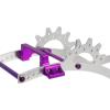 AMLIK RC Car Accessories Compatible with SCX10 II Capra Axle Comp Builds DIY 3MM Aluminum LCG Chassis Rails Set CMS Servo Panhard Mount for 1/10 RC Rigs Crawler (Color : 6) view 3