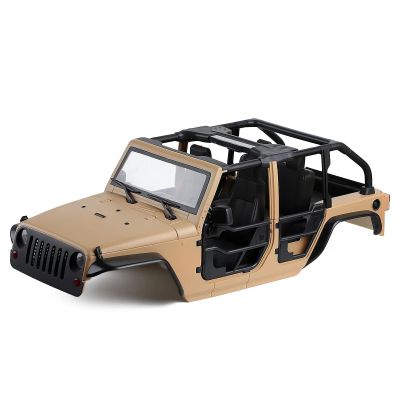 AMLIK RC Car Accessories for Axial for SCX10 90046 for Jeep for Wrangler Unassembled Kit 313mm 12.3" Wheelbase Tube Doors Hard Body Car Shell for 1/10 RC Crawler (Color : 1)
