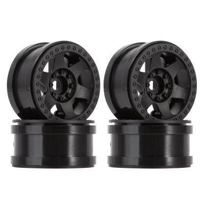 AMLIK RC Car Accessories Compatible with Axial for SCX10 for Wraith for RR10 4PCS Plastic Beadlock 2.2 Wheel Rims 64 * 35mm for 1/10 RC Rock Crawler Car (Color : 2)