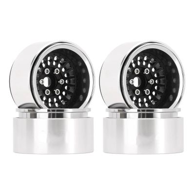 AMLIK RC Car Accessories Compatible with SCX10 Pro for TRX4 for VS4-10 for Gen8 Offset -10mm Aluminum Turbine 1.9" Beadlock Wheel Rim for 1/10 RC Crawler (W1955) (Color : 2)