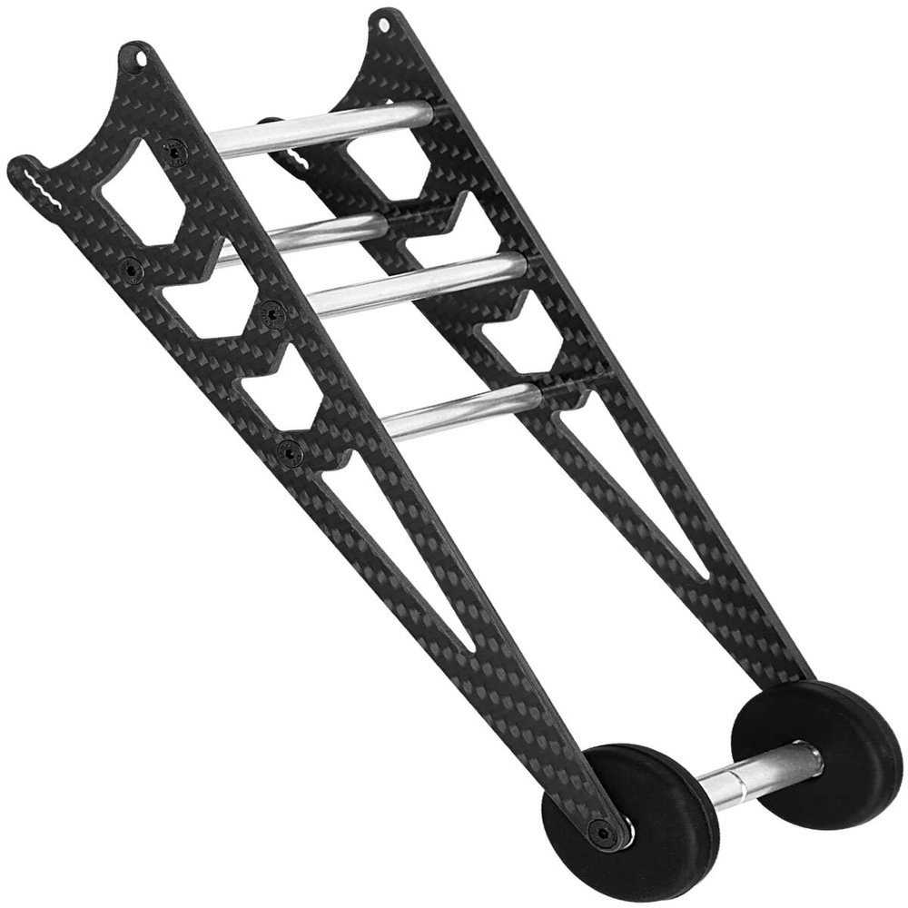 RCMYou Carbon Fiber Tail Wheel Head up Wheel Upgrade Parts for 1/10 Bandit 2WD(VXL)/Rustler 2WD(VXL)/Slash 2WD(VXL),Carbon Fiber Adjustable Wheelie Bar Hop Ups