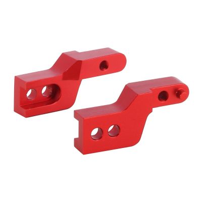 AMLIK RC Car Accessories Compatible with Axial for SCX24 for Jeep for JLU CNC Aluminum Front Rear Bumper Mount Stand Upgrade for 1/24 RC Crawler (Color : Red, Size : Front)