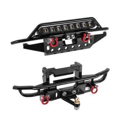 AMLIK RC Car Accessories Compatible with TRX4M for Bronco CNC Aluminum Front Rear Bumper for 1/18 RC Crawler Upgrade (4M-43) (Color : Front and Rear)