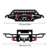 AMLIK RC Car Accessories Compatible with TRX4M for Bronco CNC Aluminum Front Rear Bumper for 1/18 RC Crawler Upgrade (4M-43) (Color : Front and Rear) view 3