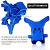 RCHuiWow RC Composite Front Rear Upper Gearbox Covers and Shock Tower Upgrades for 1/10 Big Rock 3S BLX,Granite/Senton 3S BLX,Granite/Senton Mega550,1/8 Typhon 3S BLX,Typhon Mega550,Navy Blue view 4