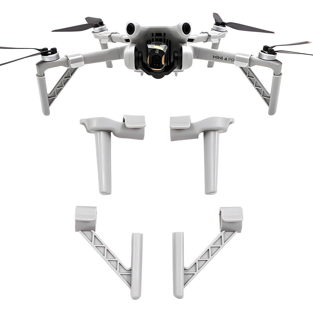 Craznick Landing Gear for DJI Mini 4 Pro Drone Accessories Set Extended Landing Legs Heightening Bracket Support Protector