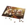 1000 Pieces Jigsaw Puzzle for Adults - English Bulldogs in Autumn Park - Wooden Puzzle,Animal Puzzles for Youth Children Home Decor Entertainment Fun Game Best Gift view 2