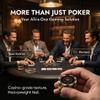 HEITOK Clay Poker Chip Set for Texas Holdem, 300 PCS with Denominations, 14g Professional Casino Blackjack Set, high-end Carrying case with Leather Interior Design and German Polycarbonate Shell view 4