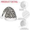 EniLsa Black Leopard Print Print,Christmas Santa Hats For Children 14.2x11 Inch Christmas Santa Hats Party Supplies view 4