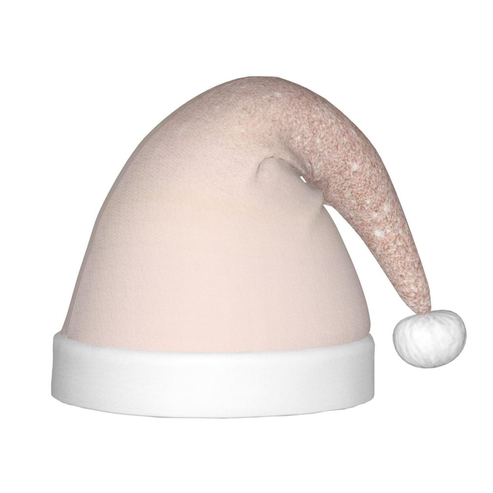 EniLsa Rose Gold Wallpaper Print,Christmas Santa Hats For Children 14.2x11 Inch Christmas Santa Hats Party Supplies