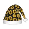 EniLsa Golden Sunflowers Print,Christmas Santa Hats For Children 14.2x11 Inch Christmas Santa Hats Party Supplies view 1