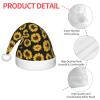 EniLsa Golden Sunflowers Print,Christmas Santa Hats For Children 14.2x11 Inch Christmas Santa Hats Party Supplies view 4
