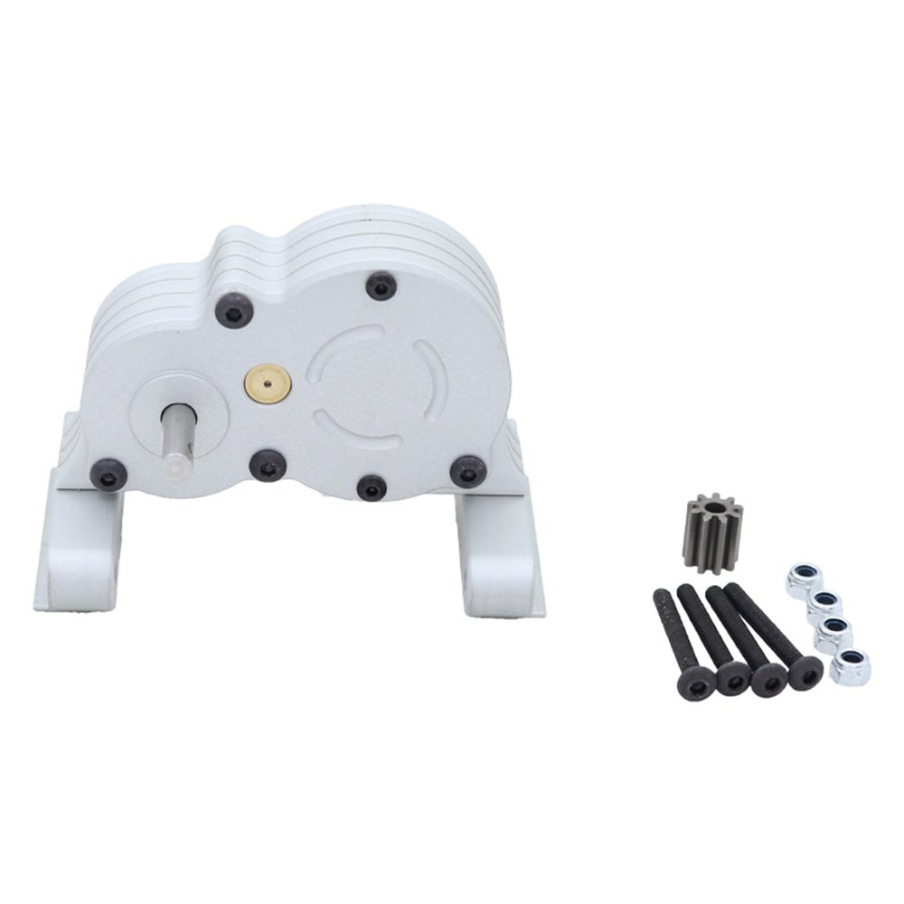 RC Metal Complete Transmission Center Gearbox Case with Motor Gear for Axial SCX10 III II TRX4 1/10 RC Crawler Car LCG Chassis Low Center of Gravity Frame Shell Upgrades Parts Accessories