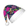 EniLsa Flowers Print,Christmas Santa Hats For Children 14.2x11 Inch Christmas Santa Hats Party Supplies view 2