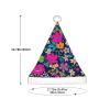EniLsa Flowers Print,Christmas Santa Hats For Children 14.2x11 Inch Christmas Santa Hats Party Supplies view 3