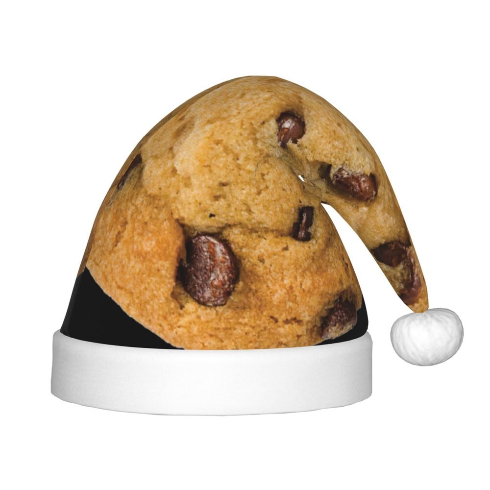 EniLsa Chocolate Cookie Print,Christmas Santa Hats For Children 14.2x11 Inch Christmas Santa Hats Party Supplies